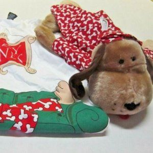 Vintage 1997 Sweet Stuff Doze Clothes Plush Stuffed Dog w/ Nightgown Pajama Pet